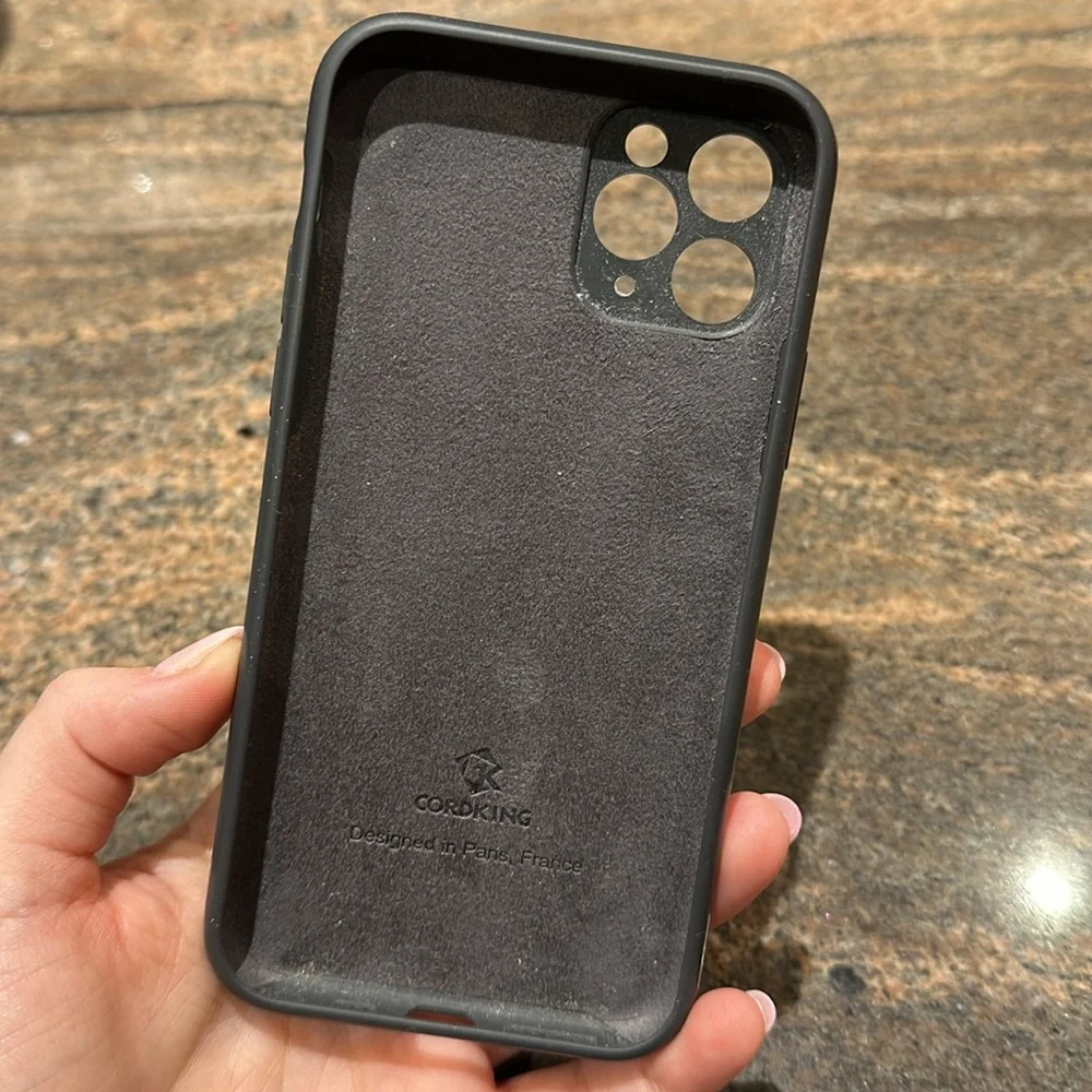 iPhone 11Pro Silicone Case by Cordking - Black